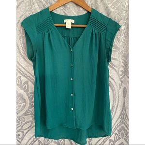 HM Silky Short Sleeve Blouse